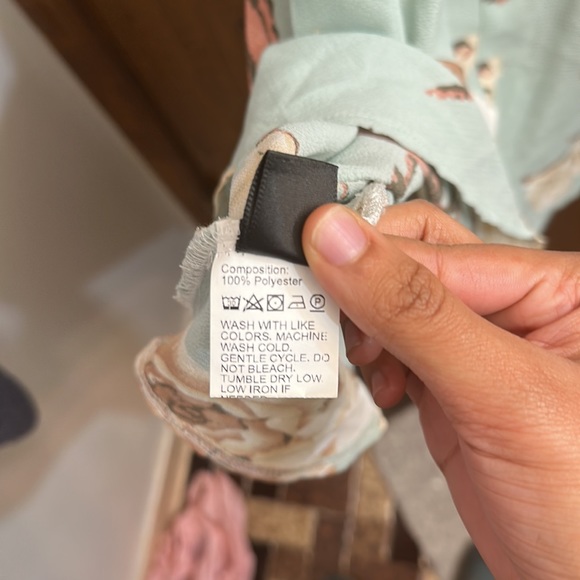 Shein Floral Print Lace Insert Cami Dress - Picture 4 of 8